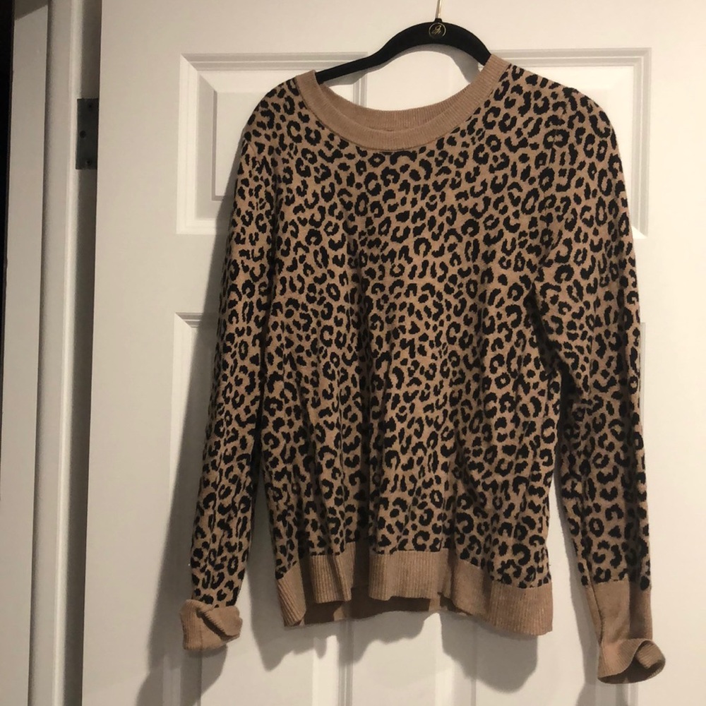 Leopard print sweater